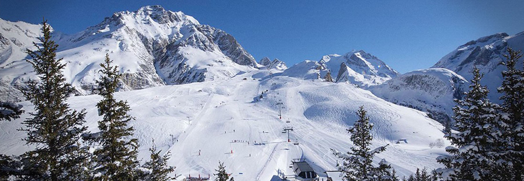 Ski area of Pralognan la Vanoise
